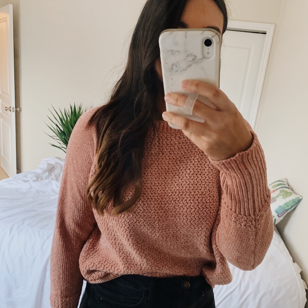 Pink sweater